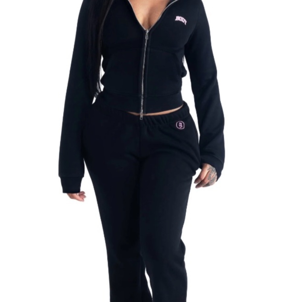 Body By Raven (Never Worn) - Backshots 2.0 Flared Sweats Black/Purple